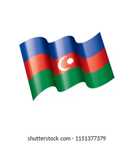 Azerbaijan flag, vector illustration