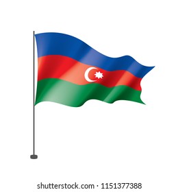 Azerbaijan flag, vector illustration