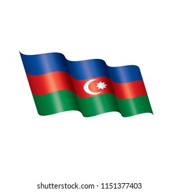 Azerbaijan flag, vector illustration