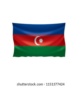 Azerbaijan flag, vector illustration