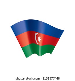 Azerbaijan flag, vector illustration