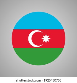 Vector de bandera de Azerbaiyán, bandera de Azerbaiyán. ilustración vectorial.