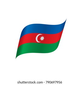 Azerbaijan flag, vector illustration