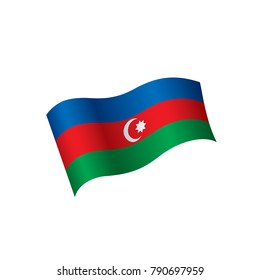 Azerbaijan flag, vector illustration