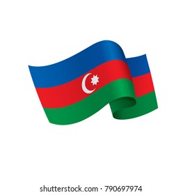 Azerbaijan flag, vector illustration