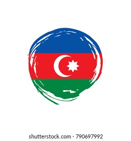 Azerbaijan flag, vector illustration