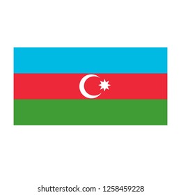 Azerbaijan flag vector illustration. eps10