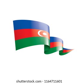 Azerbaijan flag, vector illustration on a white background