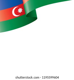 Azerbaijan flag, vector illustration on a white background