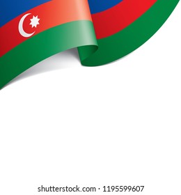 Azerbaijan flag, vector illustration on a white background