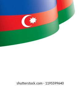 Azerbaijan flag, vector illustration on a white background