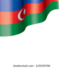 Azerbaijan flag, vector illustration on a white background