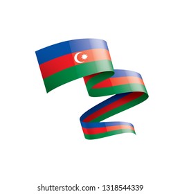 Azerbaijan flag, vector illustration on a white background