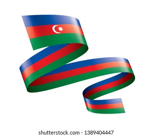 Azerbaijan flag, vector illustration on a white background