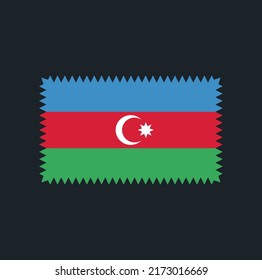 Azerbaijan Flag Vector. National Flag