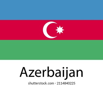 AZERBAIJAN FLAG VECTOR FOR SOCIAL MEDIA AND PRINT MEDIA