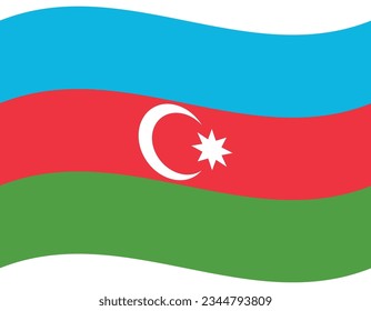 Azerbaijan flag wave. Azerbaijan flag. Flag of Azerbaijan