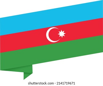 Azerbaijan  flag wave  isolated  on png or transparent background,Symbol Azerbaijan ,template for banner,card,advertising ,promote,and business matching country poster, vector illustration