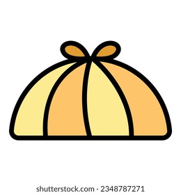 Azerbaijan food icon outline vector. Arabian cuisine. Dish meal color flat