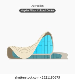 Edifício de referência do Centro Cultural Heydar Aliyev do Azerbaijão