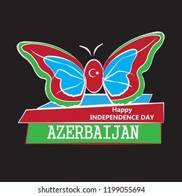 Azerbaijan independence day abstract background design