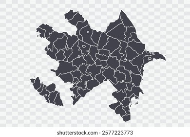 Azerbaijan Map Anchor Color on White Background quality files Png