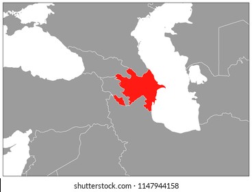  Azerbaijan map on gray base  svg
