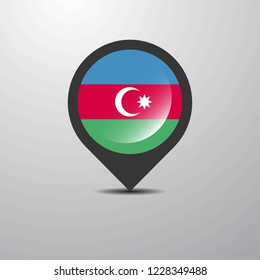 Azerbaijan Map Pin