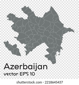 Azerbaijan map vector isolated transperent