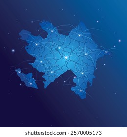 Azerbaijan map world internet network