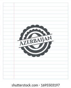 Aserbaidschanischer Bleistift ziehen. Vektorillustration Illustration. Detaillierte Angaben.