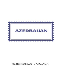 Icono de Vector de sello postal de Azerbaiyán sobre un fondo blanco
Sello de Vector sobre un fondo blanco