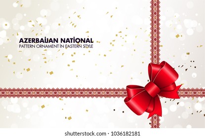 Azerbaijan and United States of America flag USA waving abstract awesome creative vector illustration in isolated background