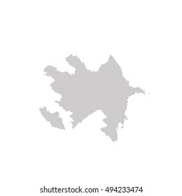 azerbaijanHigh map gray color