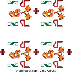 Azerbaijani carpet ornaments vector, Karabakh, Shusha carpets ornaments. Collection of seamless patterns with traditional ornaments. Vector illustration.