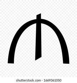 Azerbaijani manat sign. Currency symbol icon