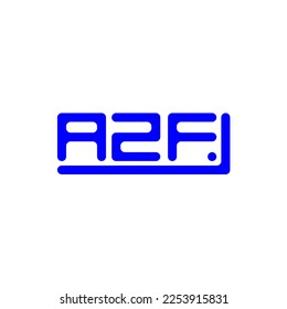 AZF letter logo creative design with vector graphic, AZF simple and modern logo.
