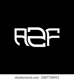 Diseño del logotipo de AZF, logotipo simple y moderno de AZF. Diseño de alfabeto de lujo AZF  