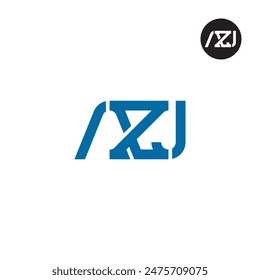 AZJ Logo Letra Monograma Diseño