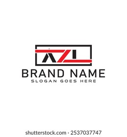 AZL letter logo design. AZL business and real estate monogram logo vector template.