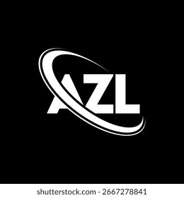 Logotipo de AZL. Diseño de logo de letra AZL. Logotipo AZL de las iniciales enlazado con el círculo y el logotipo del monograma en mayúsculas. Tipografía AZL para tecnología, negocio y marca inmobiliaria.