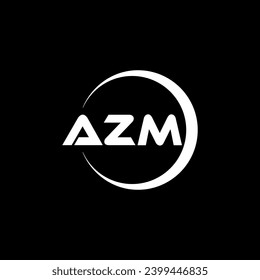 AZM Letter Logo Design, Inspiration for a Unique Identity. Modern Elegance and Creative Design. Watermark Your Success with the Striking this Logo.