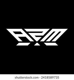 AZM letter logo vector design, AZM simple and modern logo. AZM luxurious alphabet design  