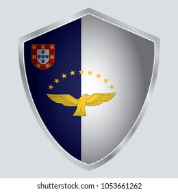 Azores Flag Vector Shield Icon Vector Stock Vector (Royalty Free ...