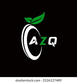 AZQ creative minimalist letter logo. AZQ unique vector initials alphabet letter logo design 