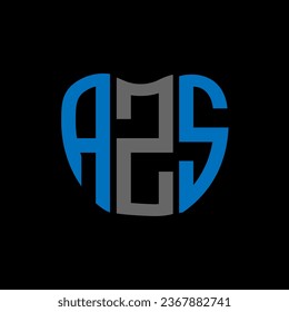AZS letter logo creative design. AZS unique design.
