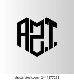 AZT letter logo abstract design. AZT unique design. AZT.
