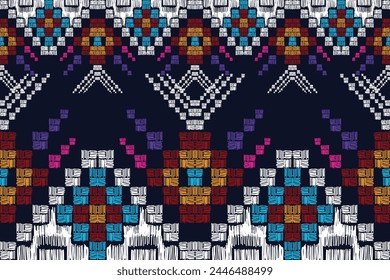 aztec abstract geometric art print. ethnic hipster vector background.Abstract pattern in native African style. Vector illustration.Ethnic seamless pattern. Freehand floral geometric motifs stripes.