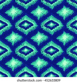 Aztec abstract pattern. Native artistic ornament background. Ethnic zigzag simple texture. Unusual fabric design. Trendy tribal sketch ornate.