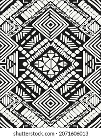 Aztec abstract seamless vector pattern design